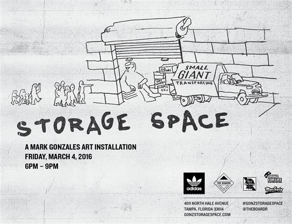 Storage Space, A Mark Gonzales Art Installation 2016