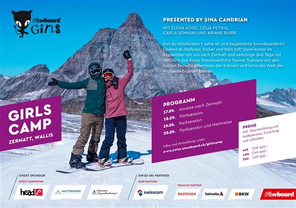 Swiss Snowboard Girls Camp - Zermatt 2020