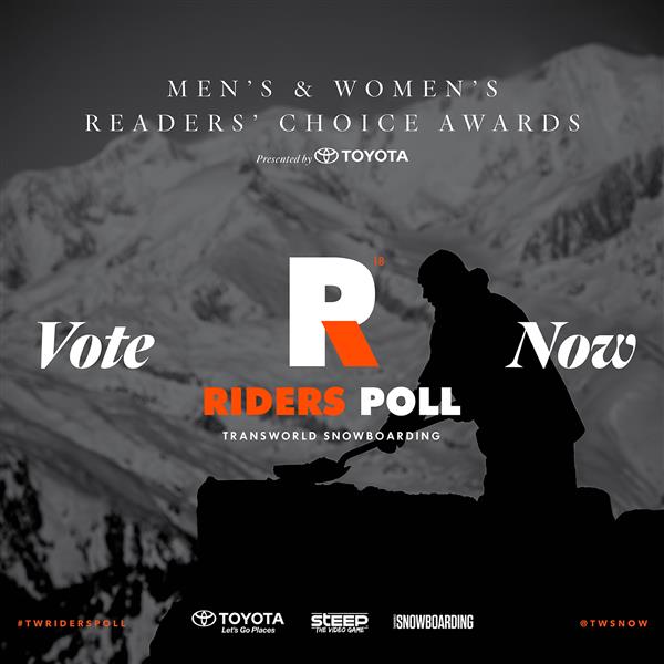 TransWorld SNOWboarding Riders Poll 18 2016