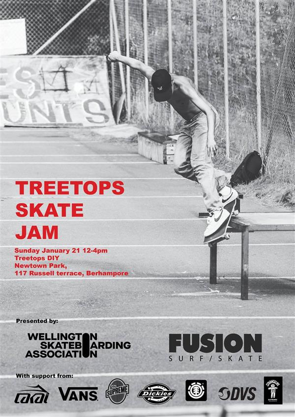 Treetops skate jam - Treetops DIY skatepark - Wellington 2018