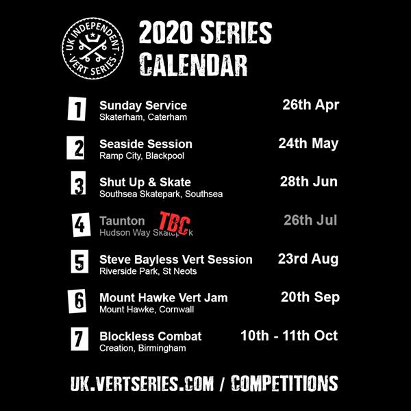 UK Independent Vert Series - Shut Up & Skate - Southsea 2020