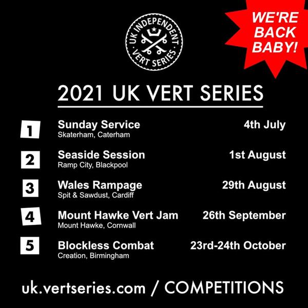 UK Independent Vert Series - Mount Hawke Vert Jam - Cornwall 2021