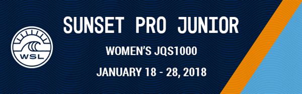 Women's Sunset Pro Junior 2018