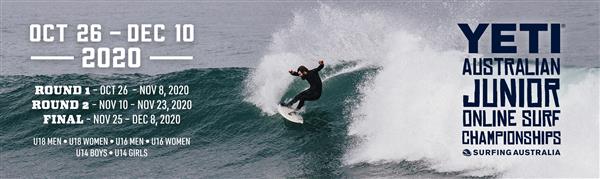 YETI Australian Junior Online Surf Championships 2020