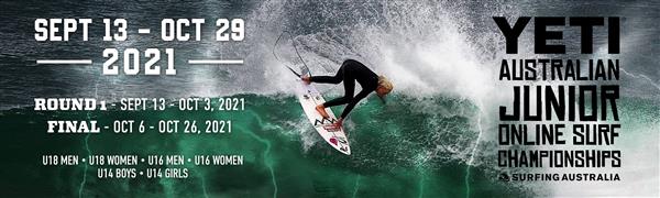 YETI Australian Junior Online Surf Championships 2021
