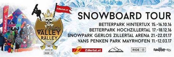 Zillertal Välley Rälley hosted by Ride Snowboards - stop #1 Betterpark Hintertux 2016
