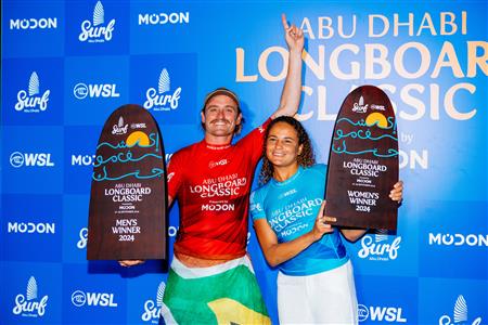 Alice Lemoigne and Steven Sawyer Win Abu Dhabi Longboard Classic Presented by Modon