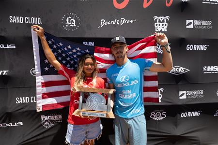 Avalon Gall and Tommy Coleman Win 2026 Lexus US Open of Surfing Presented by Pacifico Longboard