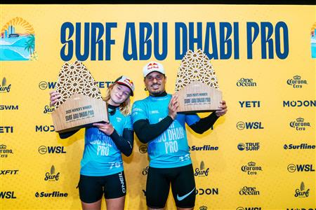 Caity Simmers and Italo Ferreira Win Inaugural Surf Abu Dhabi Pro