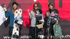 Elena Koenz and Moritz Thoenen crowned the Swiss Slopestyle Champions at Corvatsch
