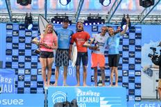 French Pair Maud Le Car and Marco Mignot Claim 2019 Caraïbos Lacanau Pro Titles