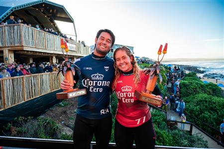 Gabriela Bryan and Connor O’Leary Win Corona Cero Open J-Bay