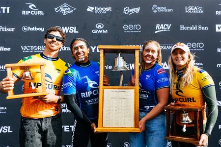Gabriela Bryan and Miguel Pupo Win the 2026 Rip Curl Pro Bells Beach Presented by Bonsoy