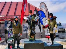 Halfpipe podium at Cardrona Games taken by Japanese riders