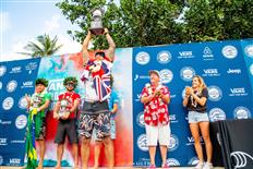 Hawaiian Ezekiel Lau Wins Vans World Cup of Surfing