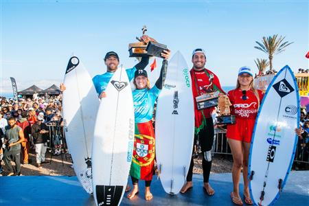 Jorgann Couzinet and Francisca Veselko Win Pro Taghazout Bay QS 3,000