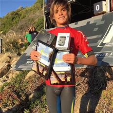 Super stoked to take double wins last weekend at creek for the @nssasurf in the men's and juniors divisions.