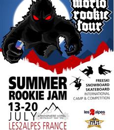 Last call to the 2019 Summer Rookie Jam, July 13-20, Les 2 Alpes, France!