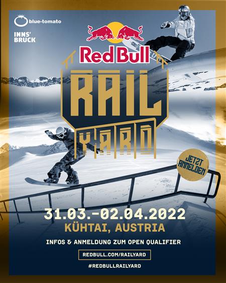 Red Bull Rail Yard gathers international snowboarders in Kühtai, March 31 - April 2, 2022