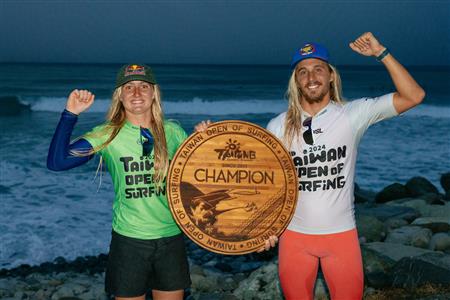 Sierra Kerr and Kyuss King Win The 2024 Taiwan Open of Surfing QS 5000