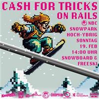 Cash for tricks on rail - NBC Snowpark - Hoch-Ybrig 2023