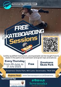 Free Summer Skateboarding Sessions - Greatness Skate Park 2025