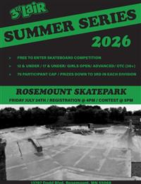 Summer Series Skateboard Contests - Stop #8 - Rosemount SkatePark 2026