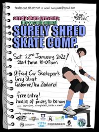 Surely Shred Skate Comp - Gisborne 2022
