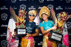 Stephanie Gilmore and Kanoa Igarashi Win Corona Bali Protected 2019