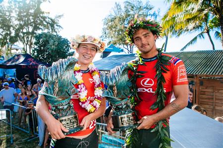 Tyler Wright and Barron Mamiya Win 2025 Lexus Pipe Pro Presented by YETI