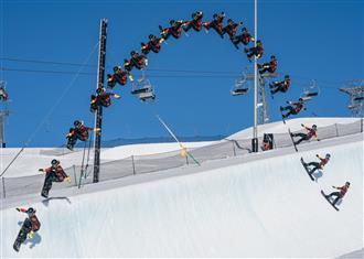 Valentino Guseli sets world record in the LAAX superpipe