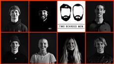 Team Wells has drawn Coronet Peak as their Mountain Shred Challenge venue. Top to Bottom (L- R) Craig Murray, Jossi Wells (Captain), Two Bearded Men (videographers), Will Jackways, Nico Porteous, Margaux Hackett, Claire McGregor and Carlos Garcia Knight. Image credit: Winter Games NZ