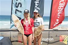 Macy Callaghan is the winner and Kobie Enright is the runner up of Carve Pro 2017 © WSL/Bennett